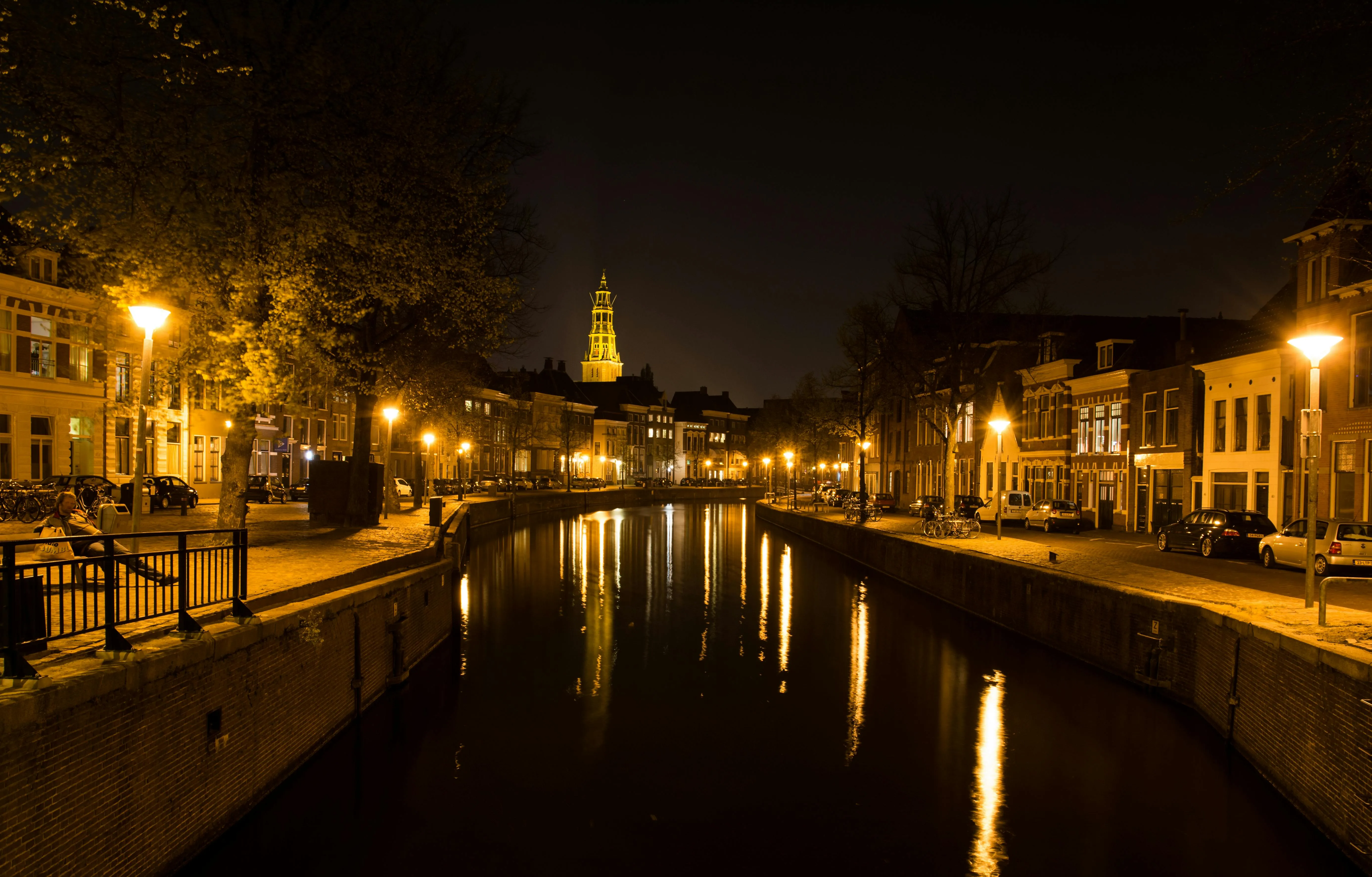 Groningen (city) at night